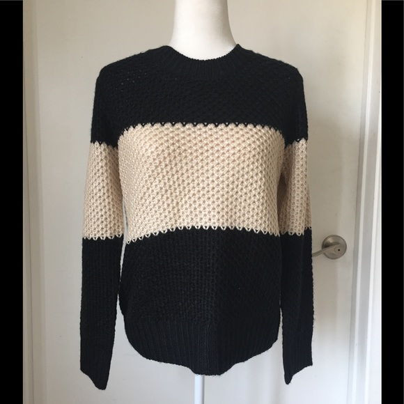 Modern Vintage Sweaters - Modern Vintage Color Block Knit Sweater